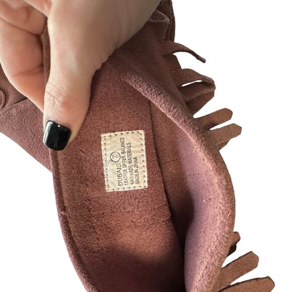 Vintage Y2K Pink Fringe Women’s Midi Boot Beaded Report Dubais Size 7 Boho - Picture 7 of 8